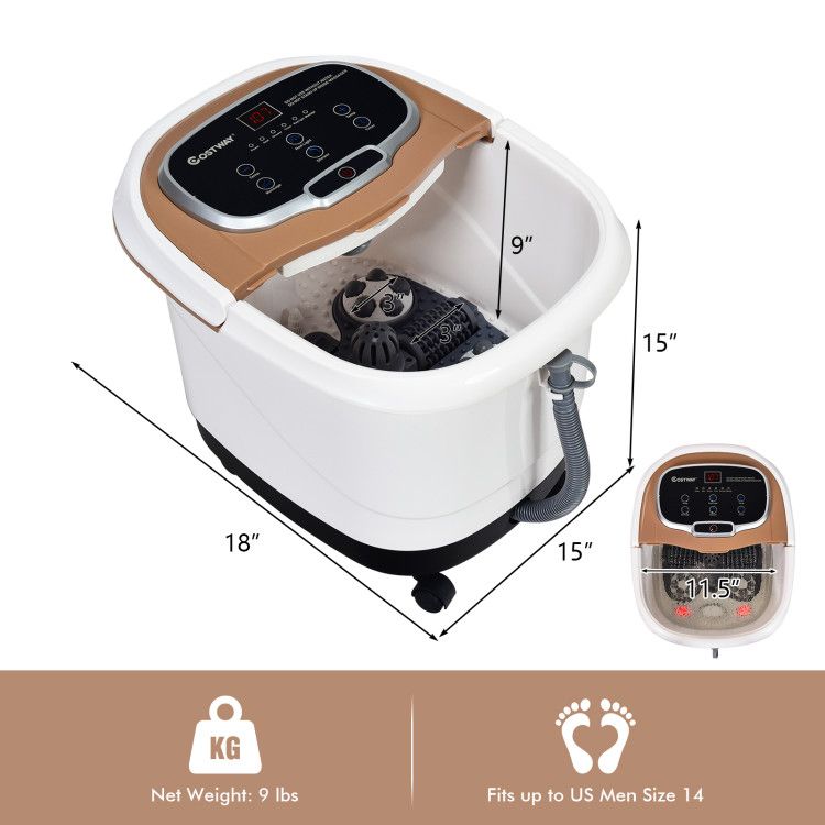 Portable All-In-One Heated Foot Spa - Massager