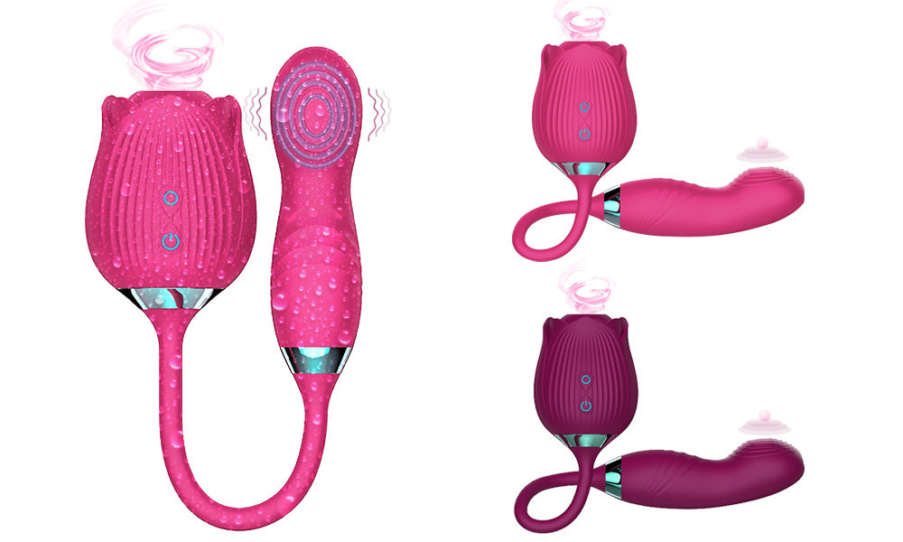 3 in 1 Sucking stimulating G Spot Dildo Vibrator (4 Gen)