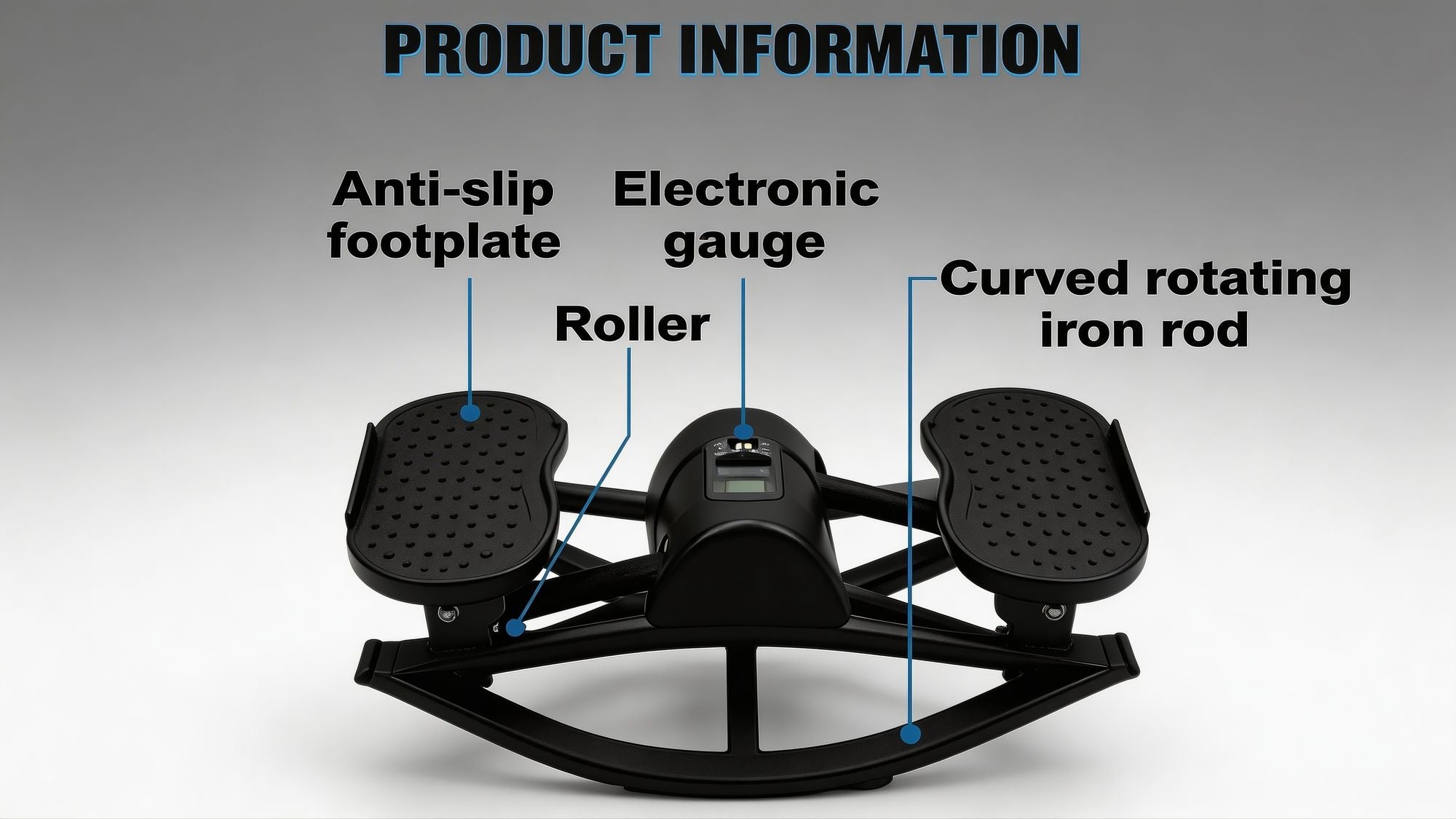 Low-Impact Elliptical Mini Stair Stepper Machine