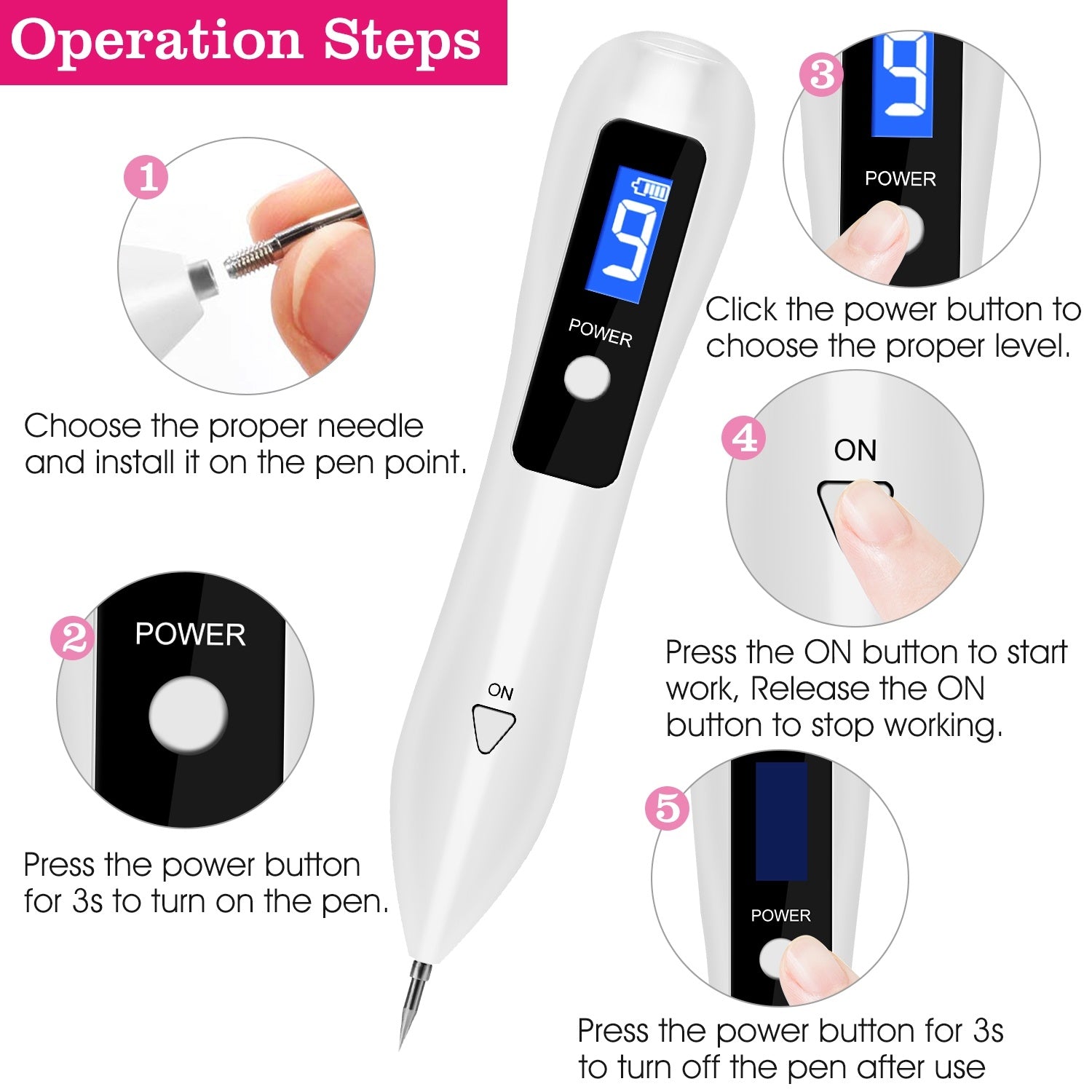 Portable Skin Tag Repair Kit. Portable Home Beauty Equipment Multi-Level