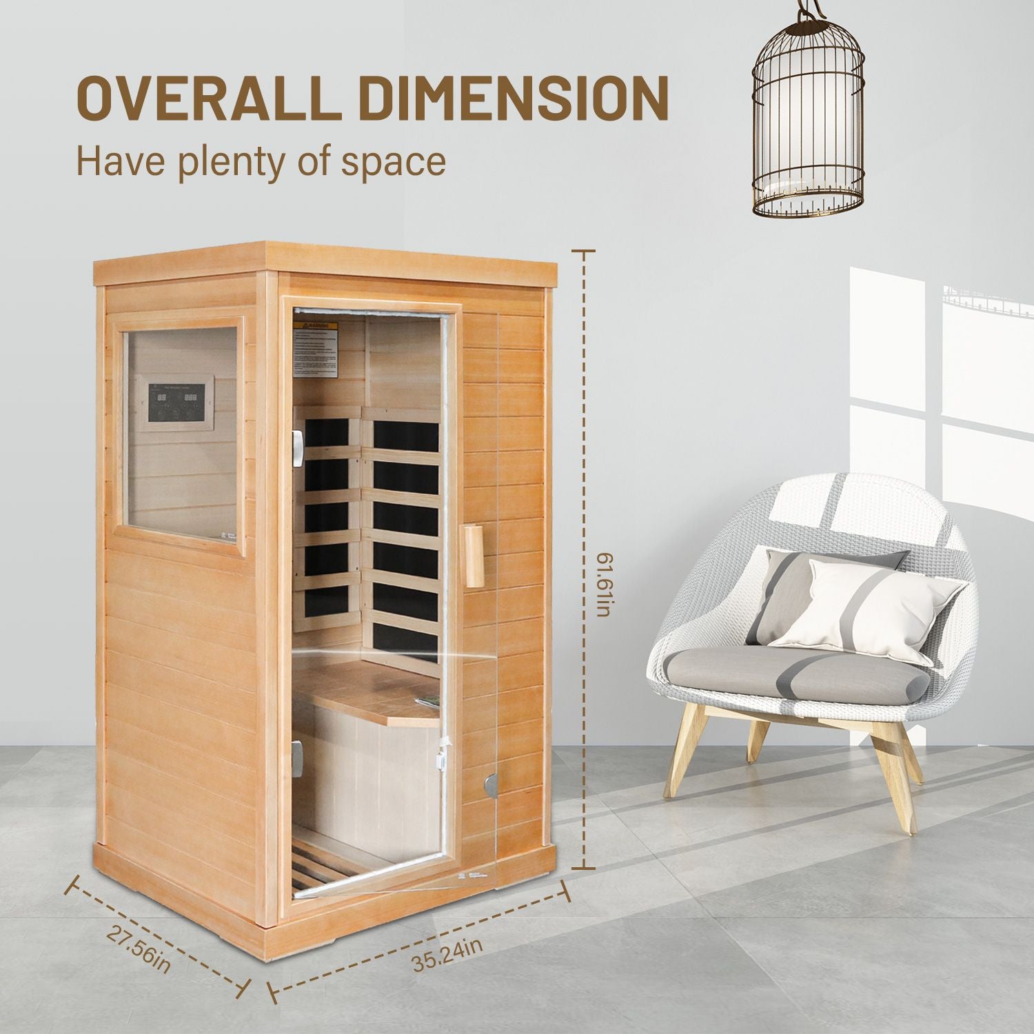 Far Infrared Perspiration Sauna Single Room