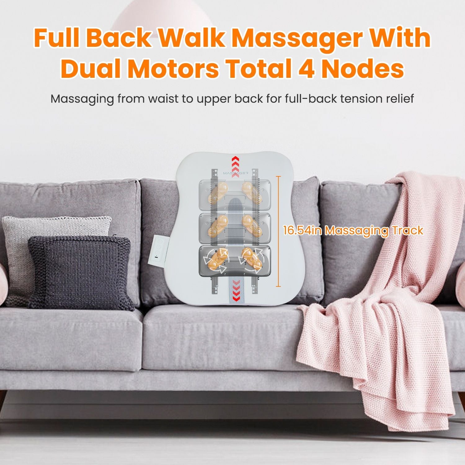 3D Deep Tissue Kneading Shiatsu Back Massager Massager Pillow * Back Shoulder Waist Lumbar