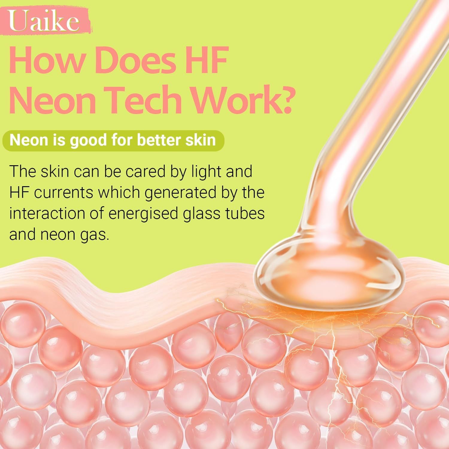 High Frequency Wand 'C Violet Portable Skin Therapy Machine