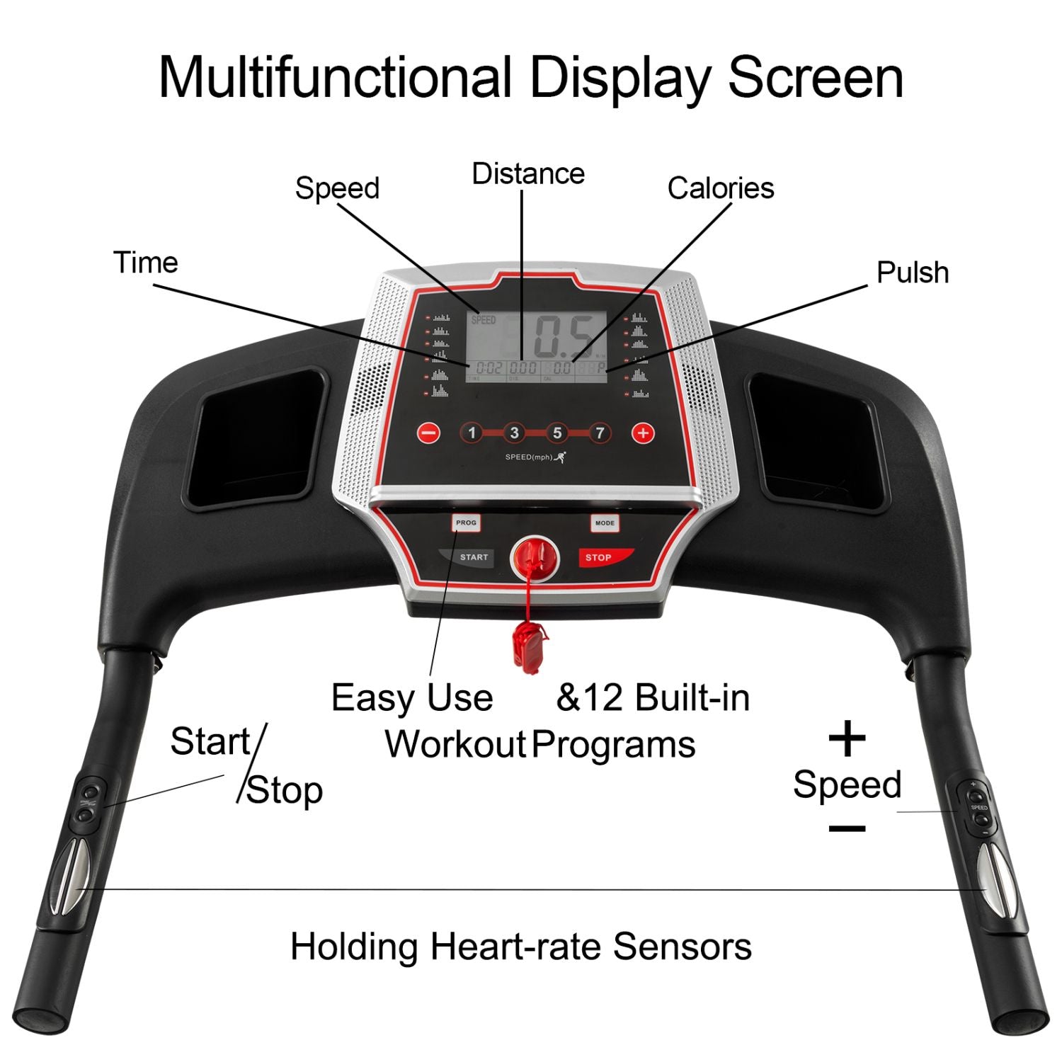 3.5HP Portable Foldable Treadmill
