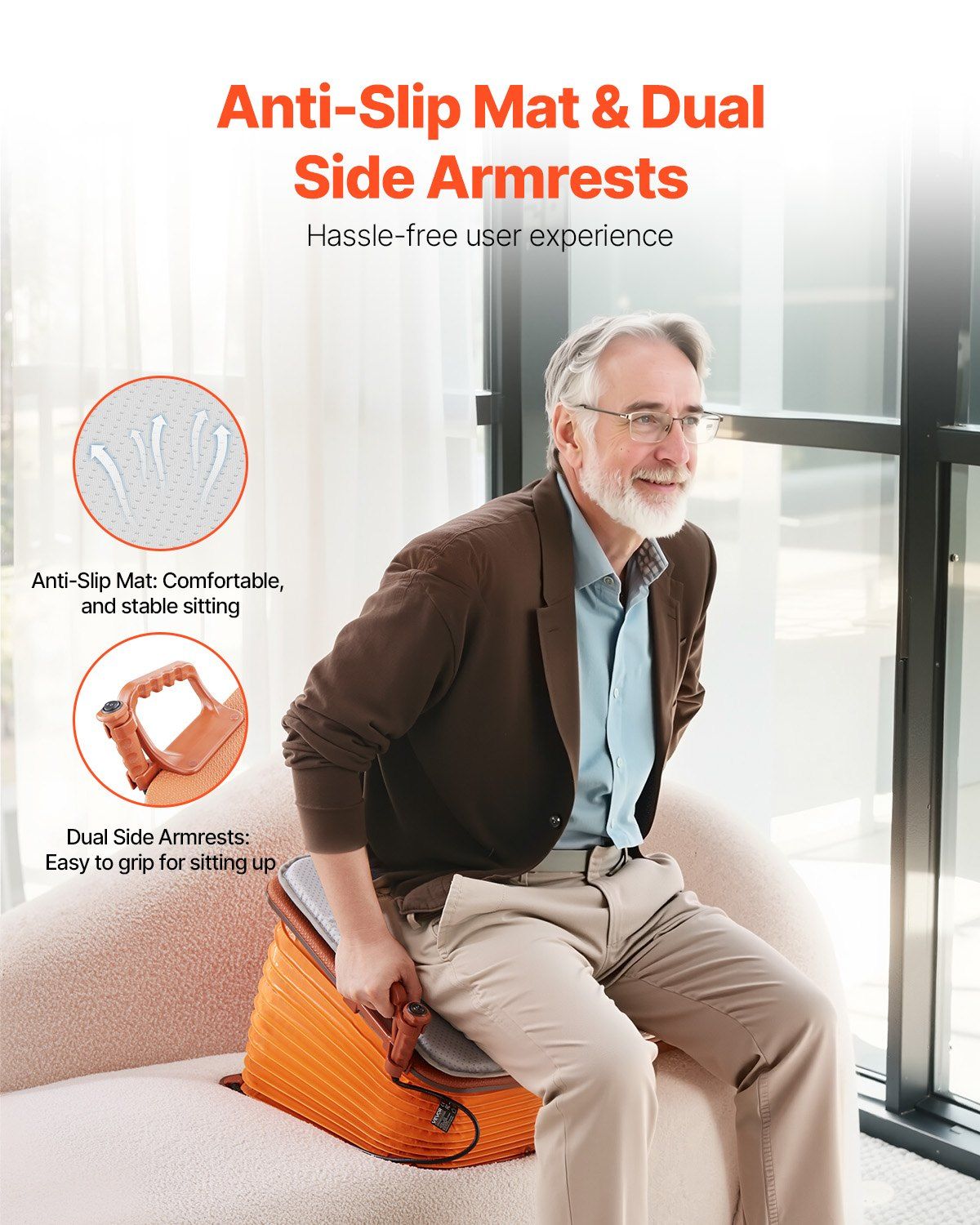 Electric Seat Assist Lifting Cushion 200lb 34° Chair Lift Assist Device