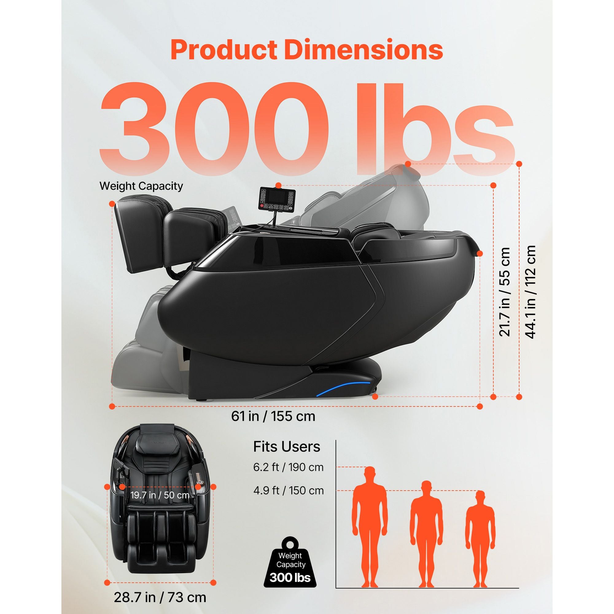 4D Zero-Gravity Full Body Massage Chair with Extendable Footrest