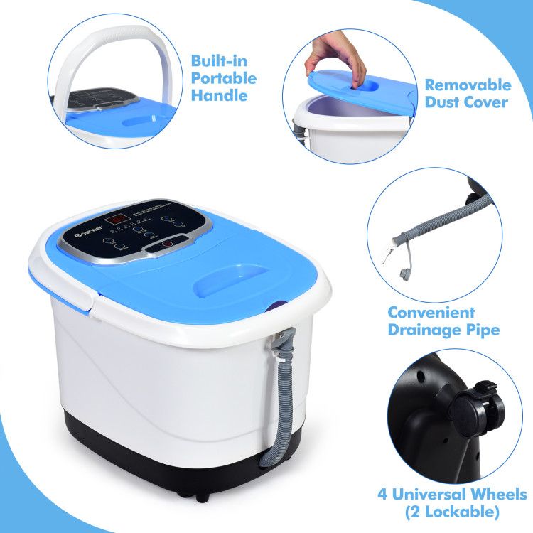 Portable All-In-One Heated Foot Spa - Massager