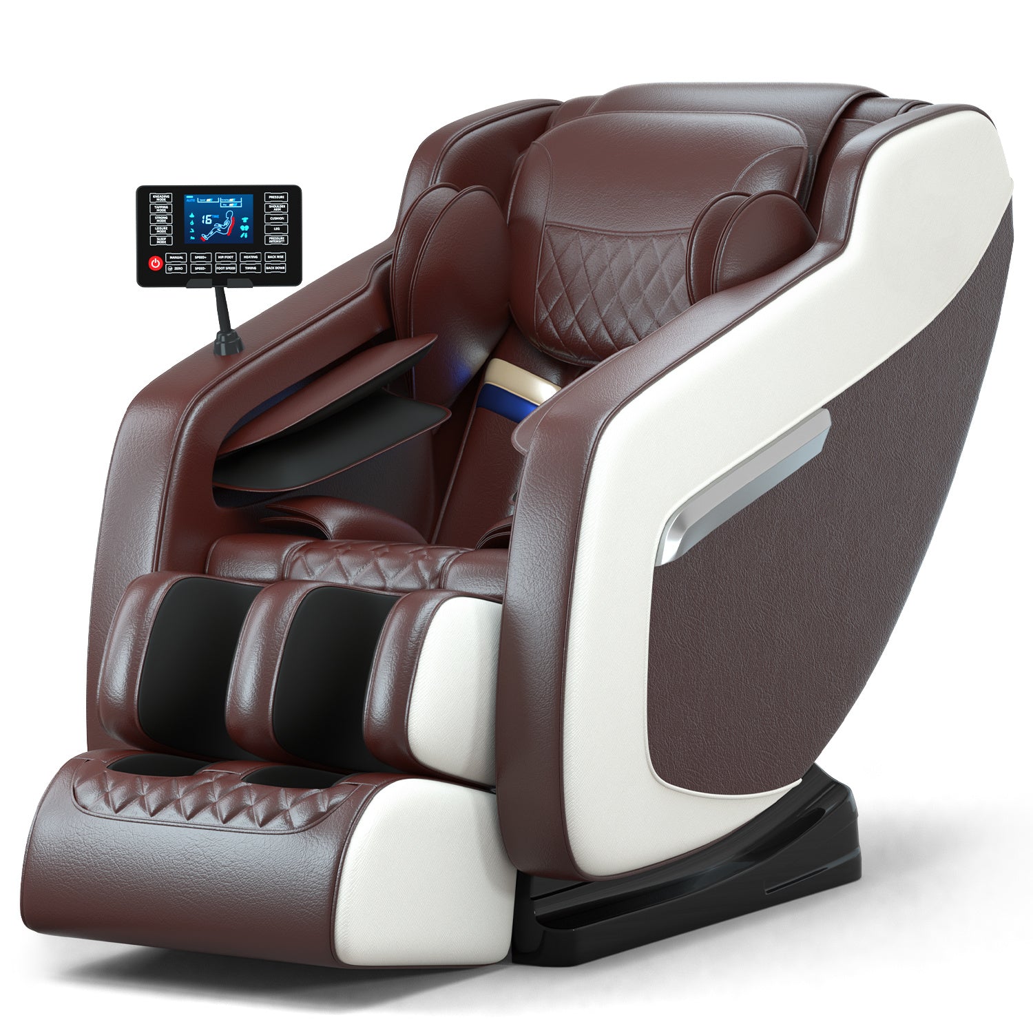 Massage chair, full body zero gravity recliner, with hip heating, foot massage and air massage system.