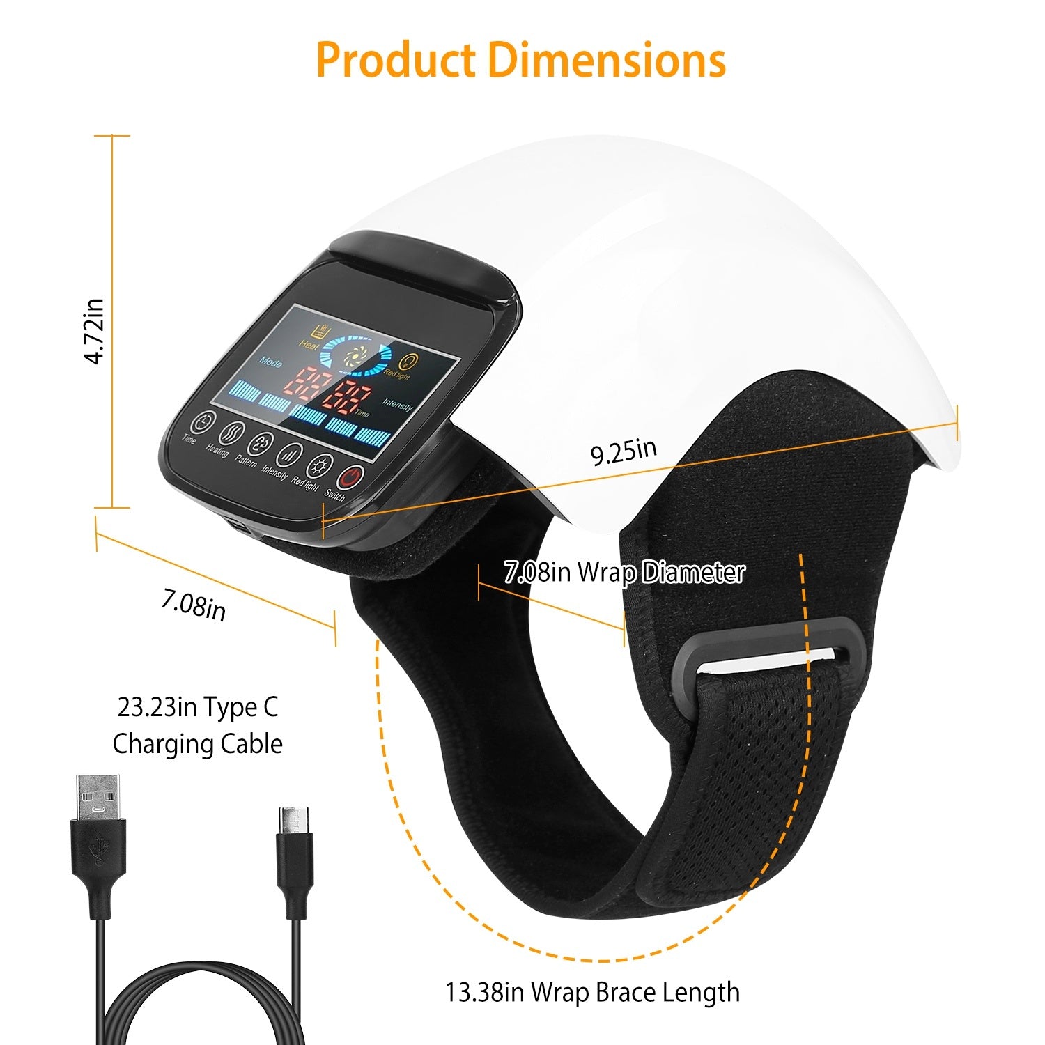 Knee Massager. Infrared Heat Pain Relief Therapy.