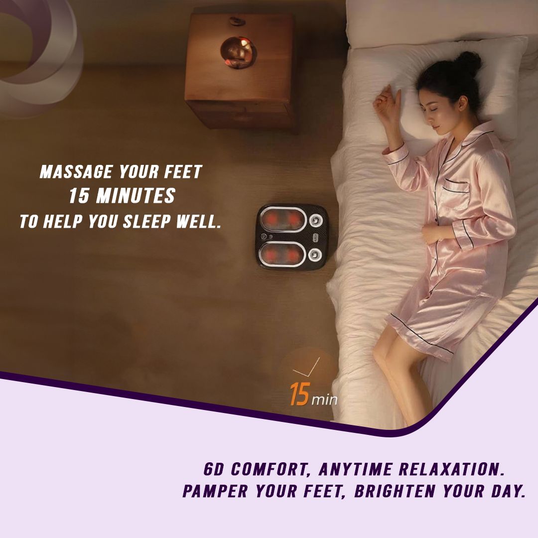 Deep Tissue Electric 6D Rolling & Vibration Foot Massage Machine with heat        Reduces daily stress, tension, and physical anxiety