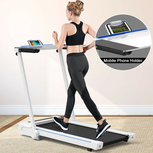 Folding Treadmill Running Machine with Table Speaker Remote