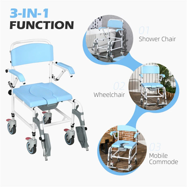 Rolling Bathroom / Shower Wheelchair