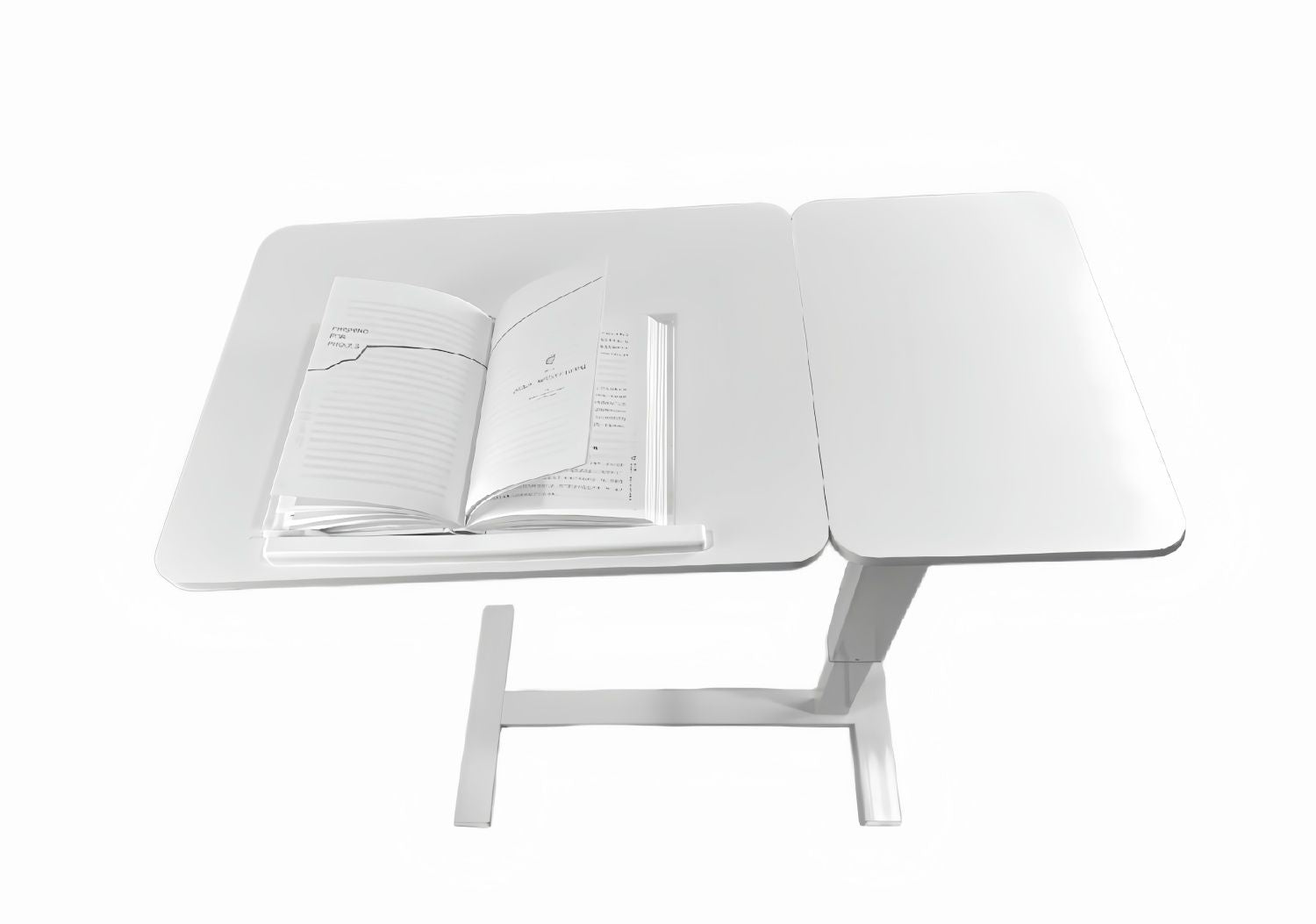 Folding Overbed - Bedside Desk / Table (white)