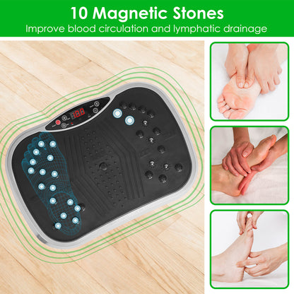 Vibration Plate Exercise Machine With Resistant Bands / Remote Control
