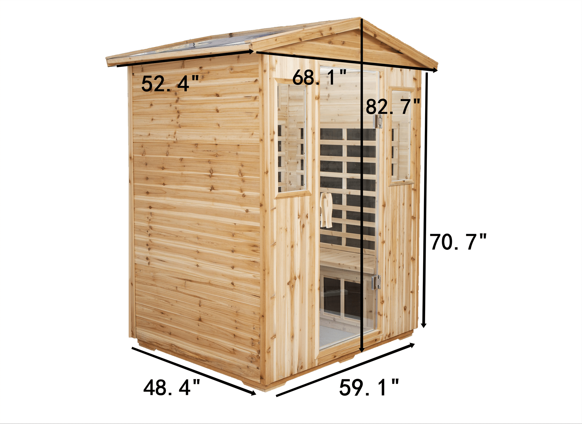 Four person Far-Infrared Outdoor Sauna Room