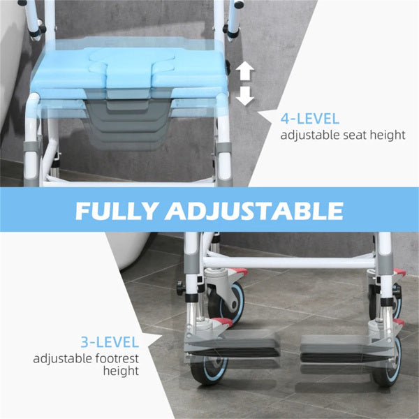 Rolling Bathroom / Shower Wheelchair