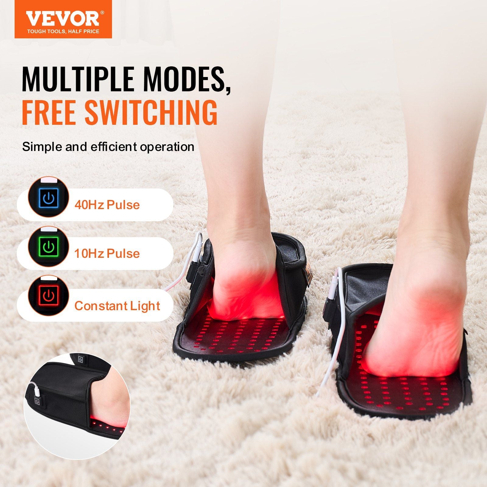 Red Light Therapy Slippers