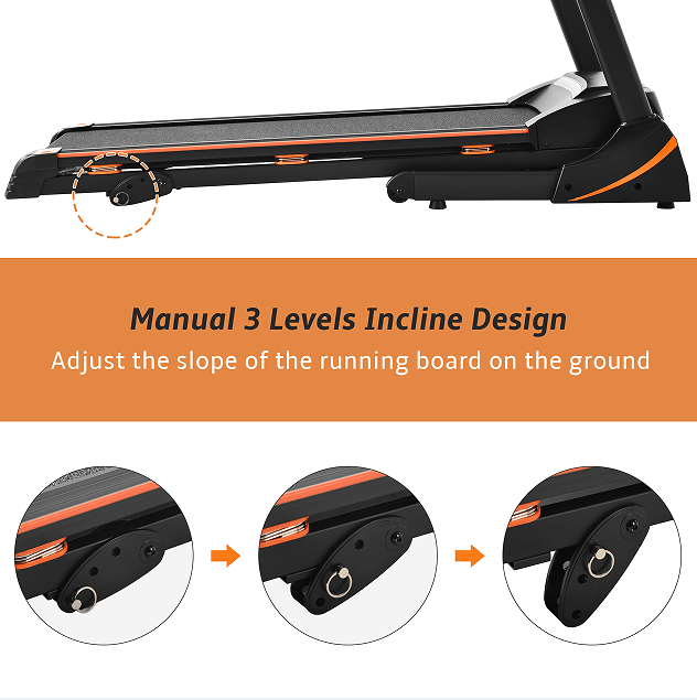 Foldable Electric Treadmill, LCD Display.