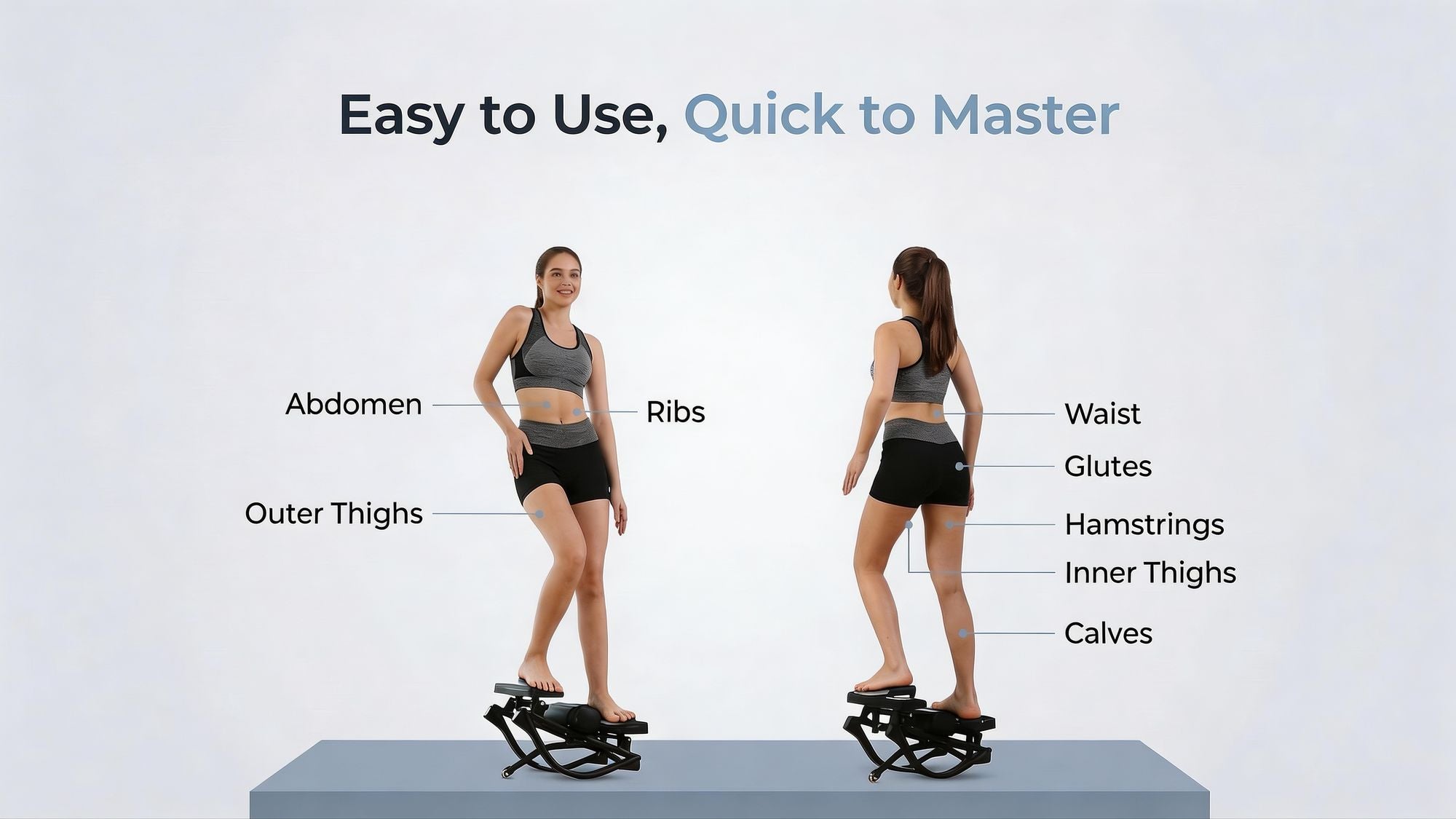 Low-Impact Elliptical Mini Stair Stepper Machine