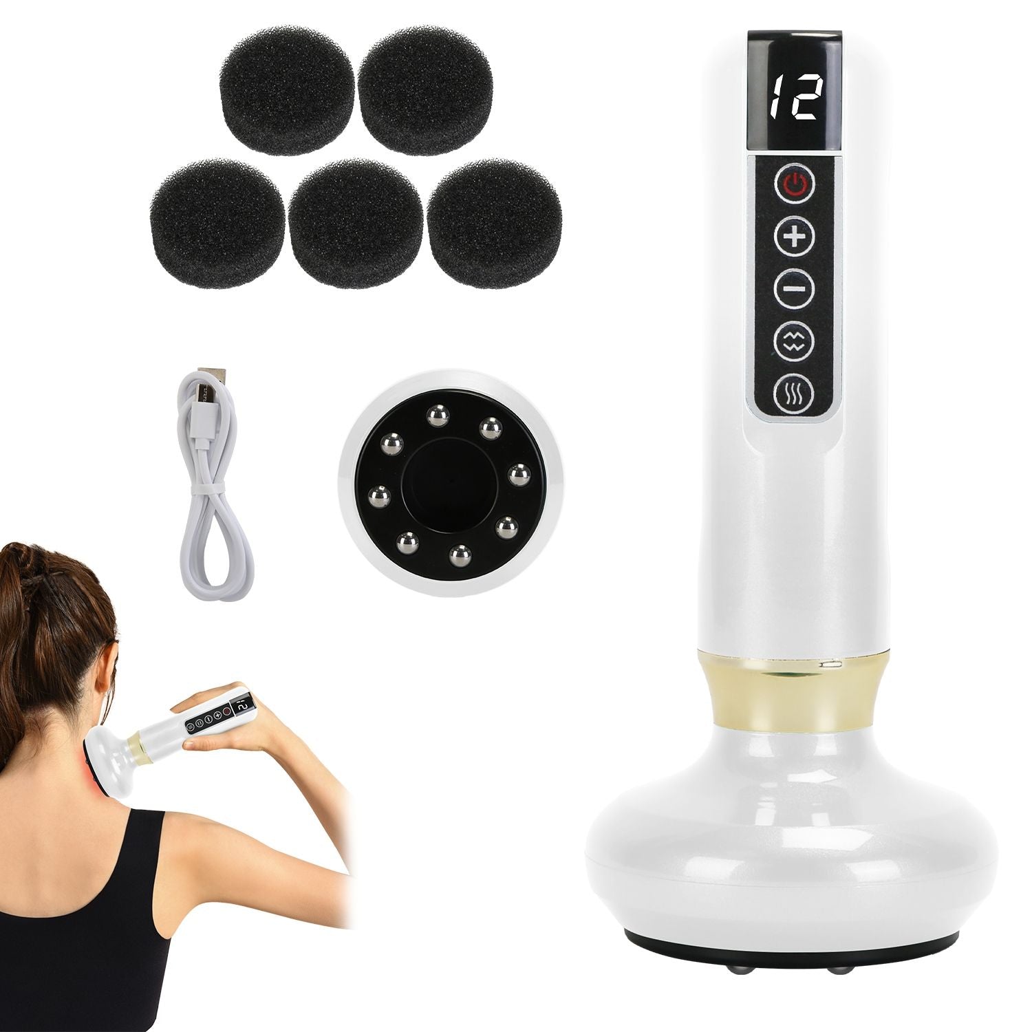 Handheld Vacuum Suction Cupping Kit - Beauty Tool