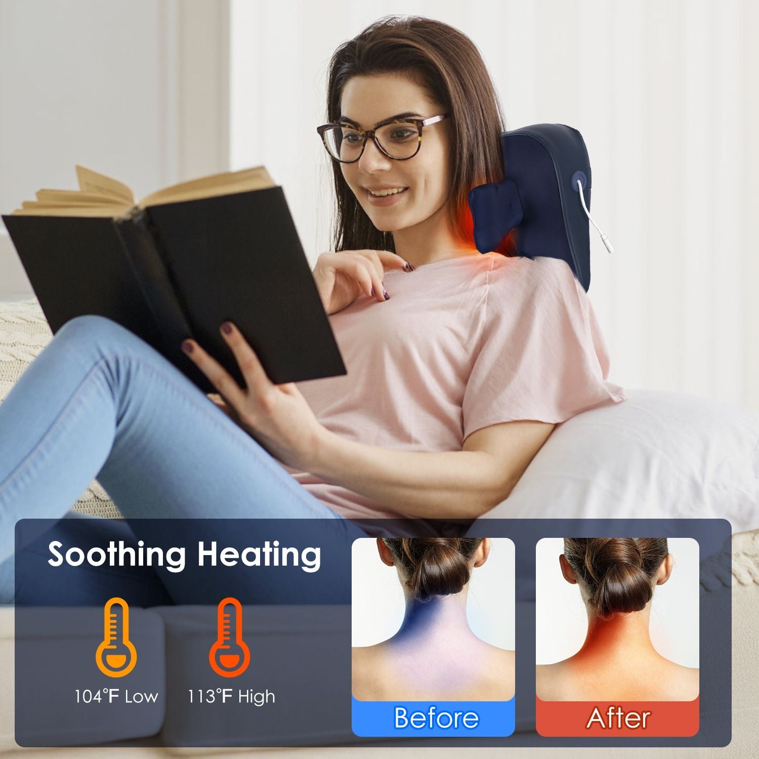 Shiatsu Neck & Shoulder Massager Pillow