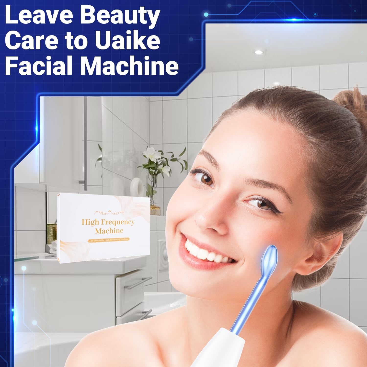 High Frequency Wand 'C Violet Portable Skin Therapy Machine