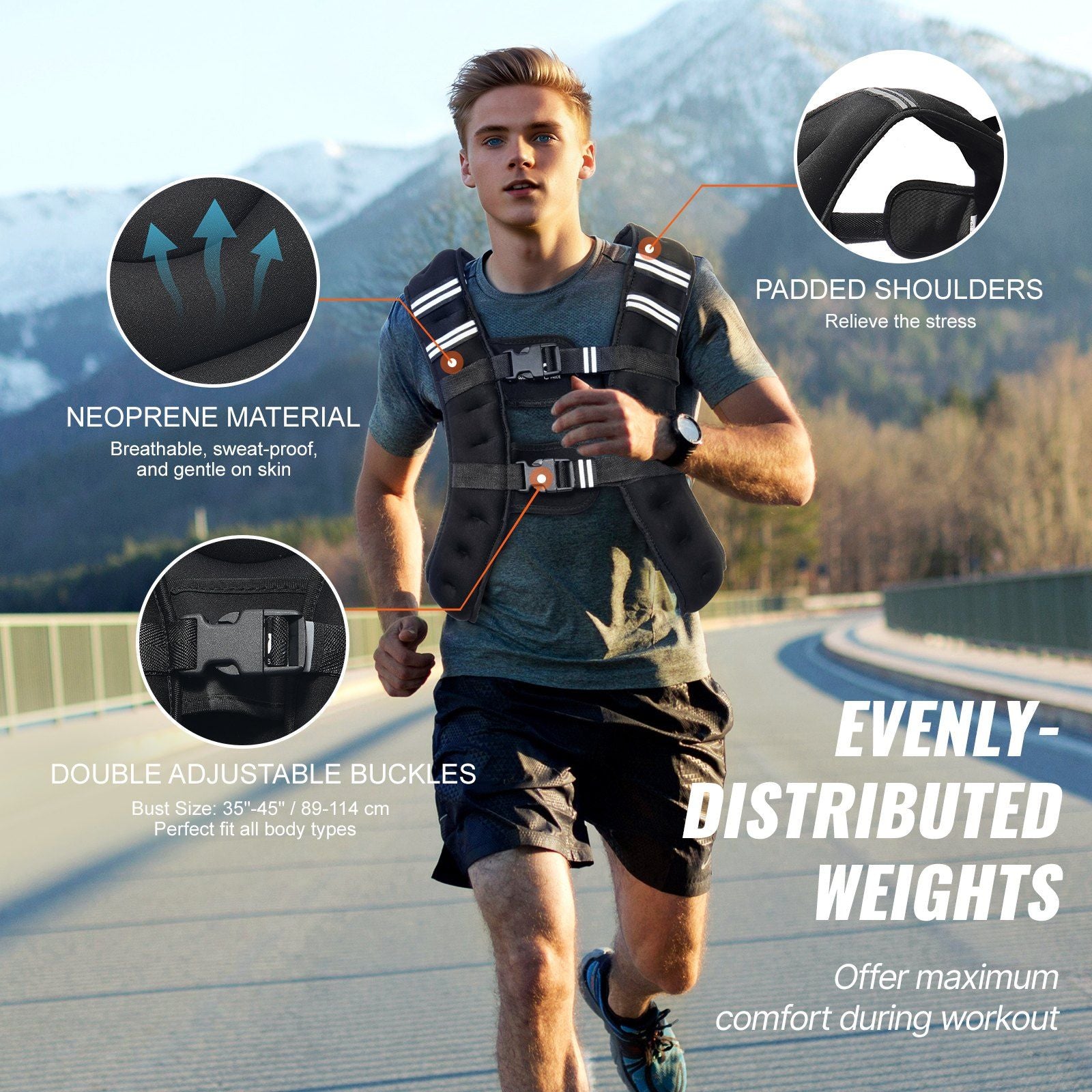 16lb Weighted Vest for Men and Women