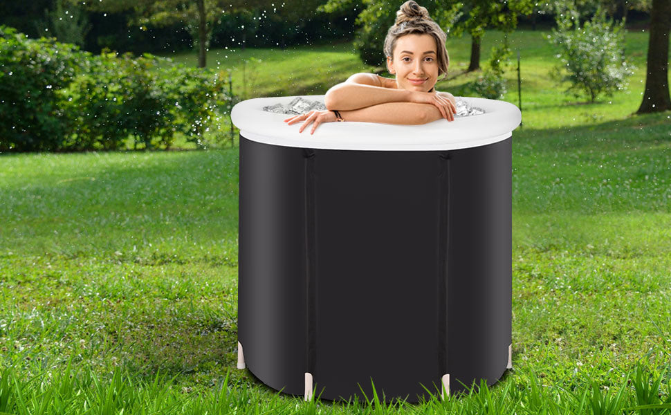 Recovery ice tub, Foldable, Outdoor and Portable Cold Water Therapy Tub.