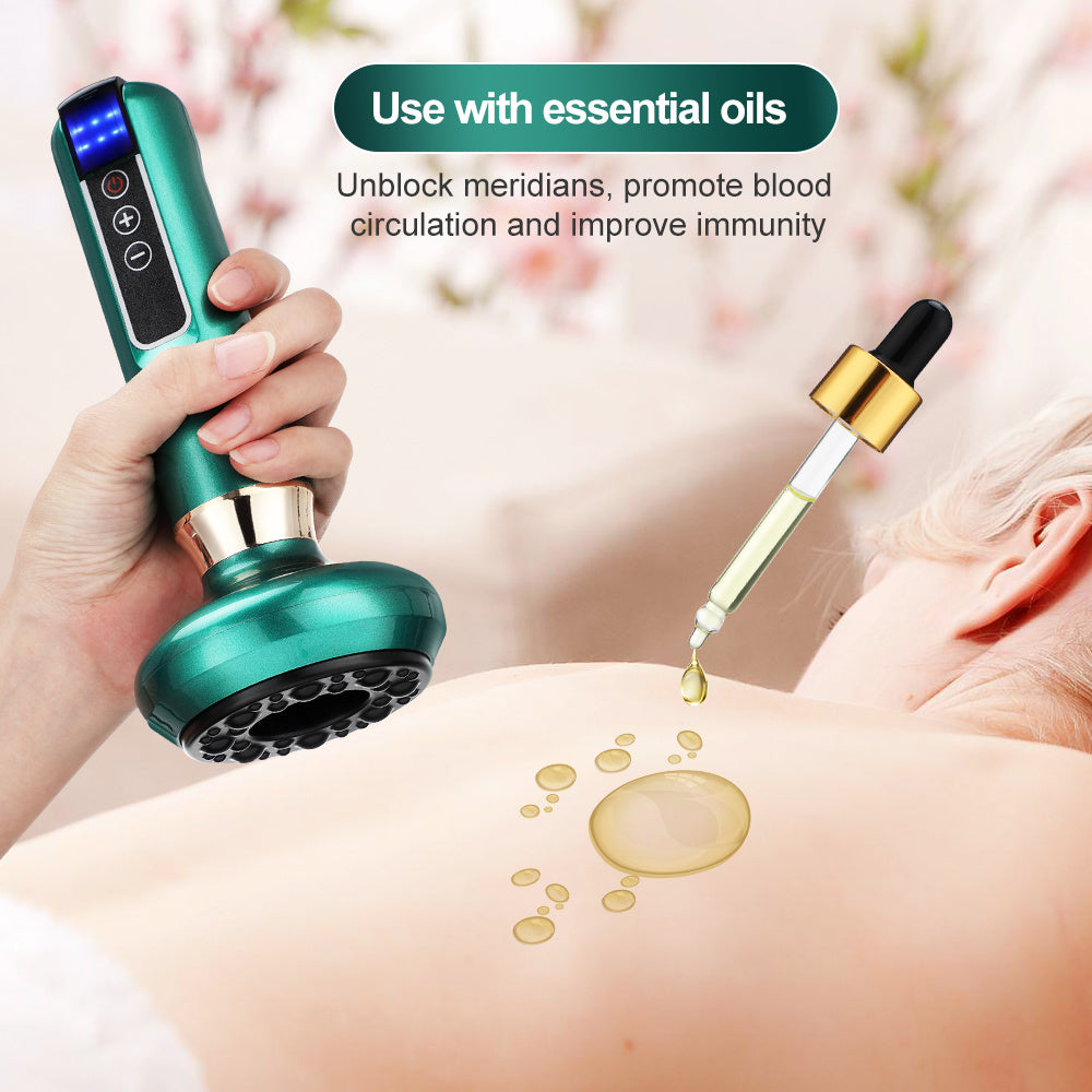 Electric Cupping Massager. Vacuum GuaSha Suction Cup. Anti Cellulite, Beauty Health Scraping Infrared Heat, Slimming Massage Therapy