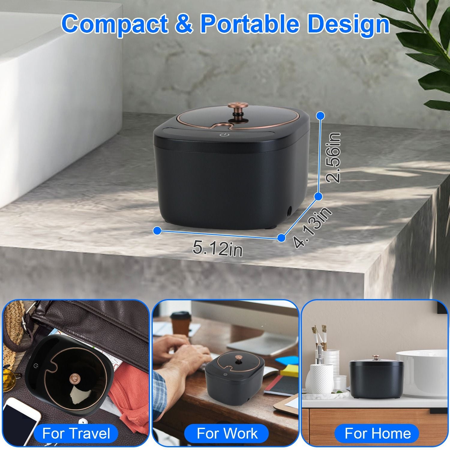 45kHz Ultrasonic Cleaning Machine for Retainers, Denture, Mouthguard, Aligners, Dental Trays, Braces, Rings, Jewelry etc