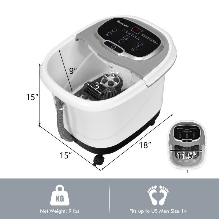 Portable All-In-One Heated Foot Spa - Massager