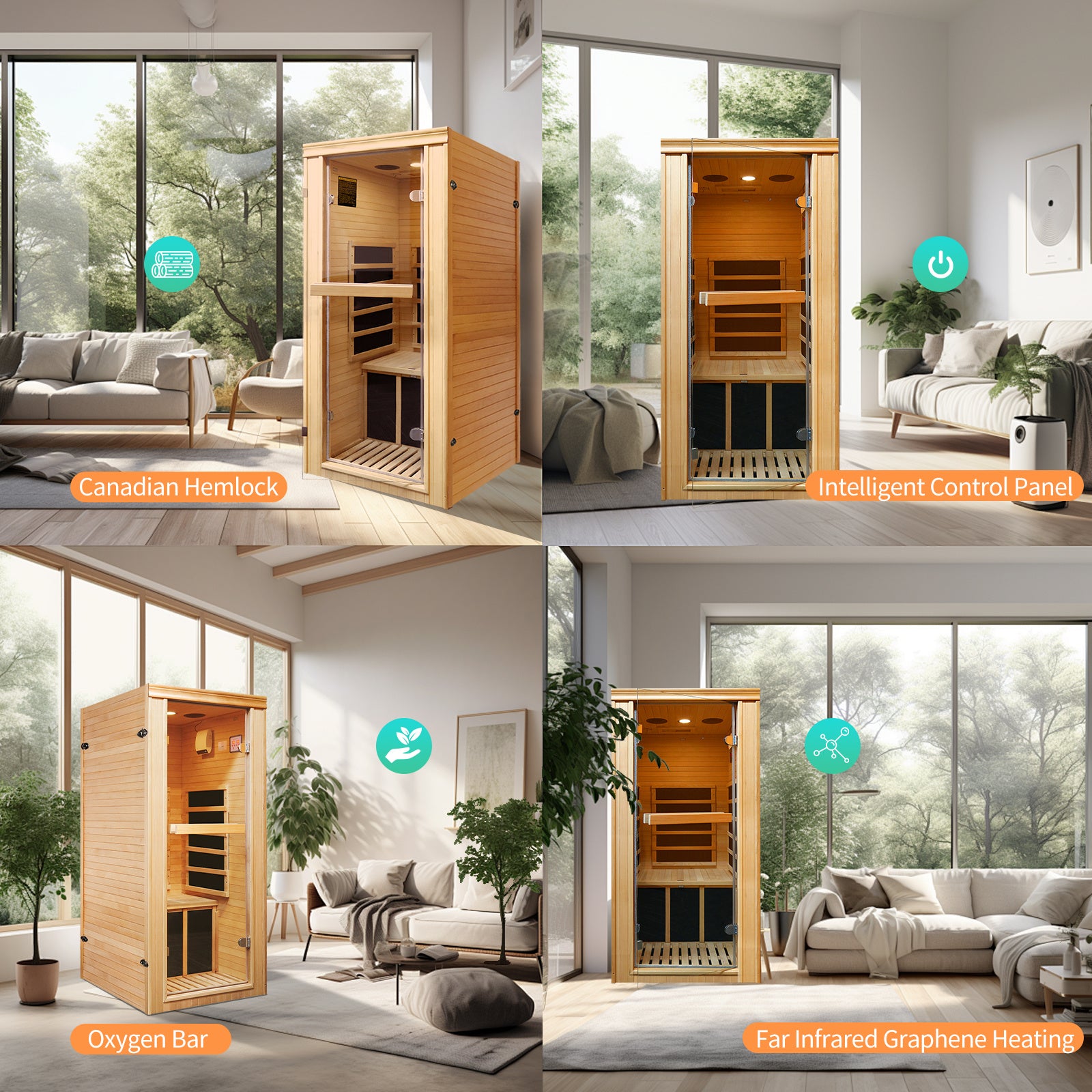 Far-infrared Home Sauna Room