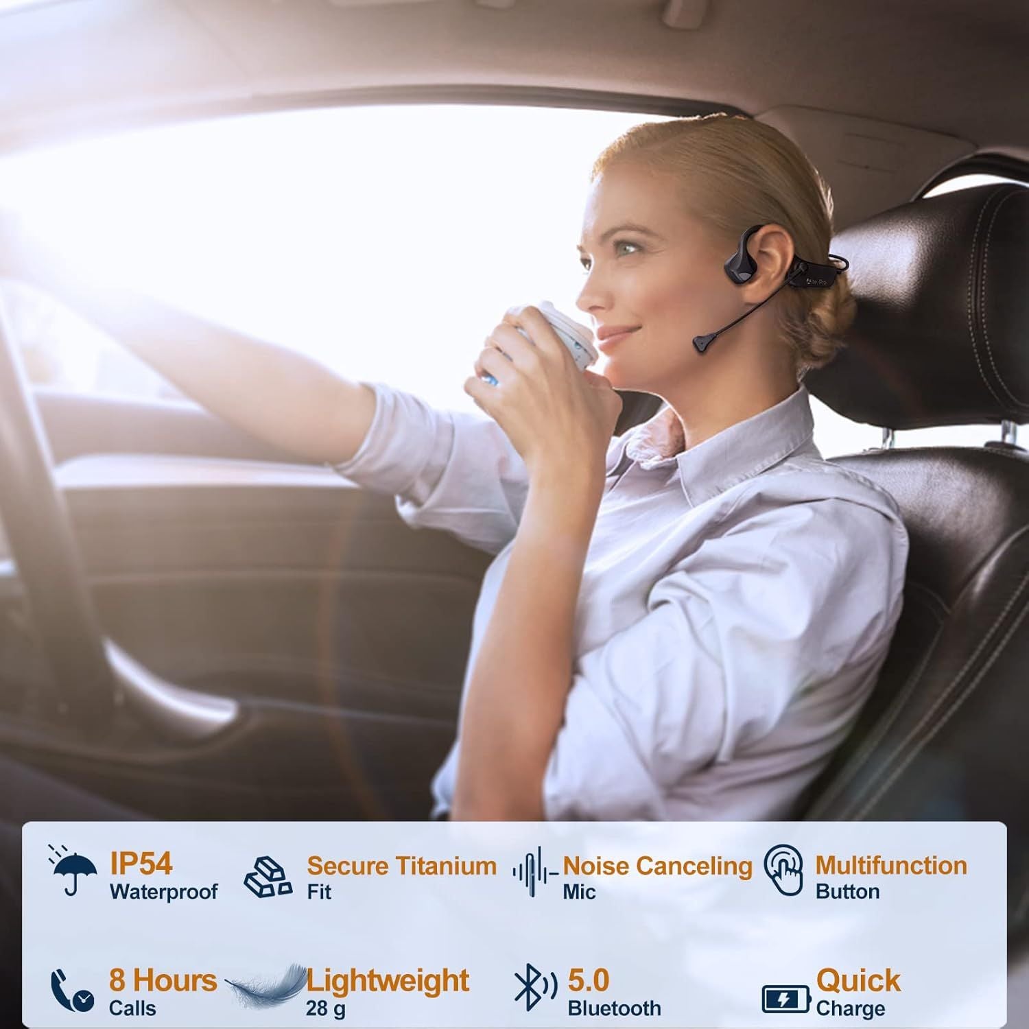 Bone Conduction Open-Ear Bluetooth Headset