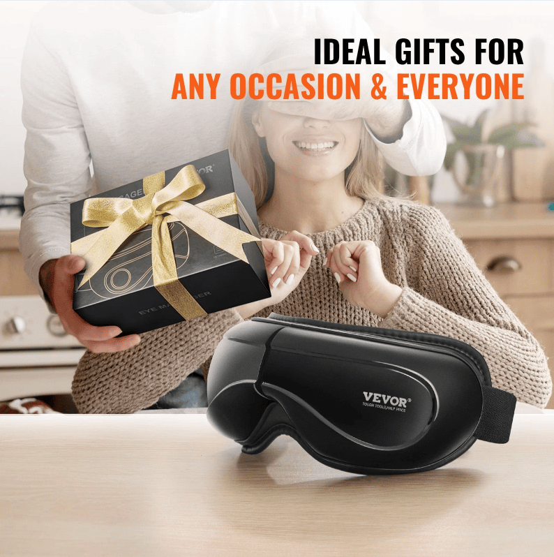 Heated Eye Massager - 5 Modes, Bluetooth Connectivity