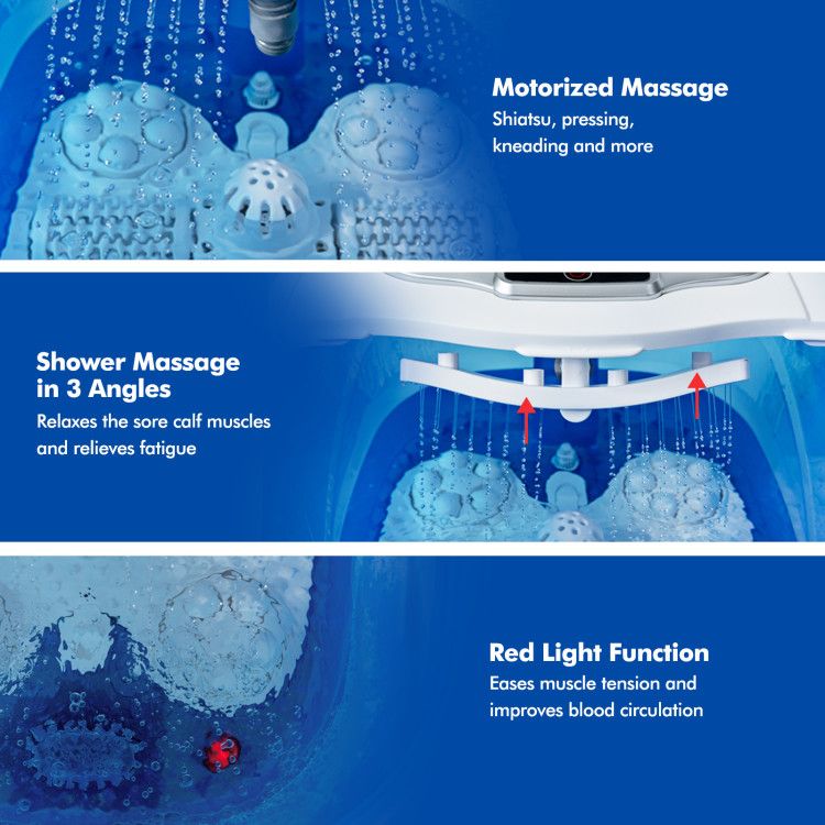 Portable All-In-One Heated Foot Spa - Massager