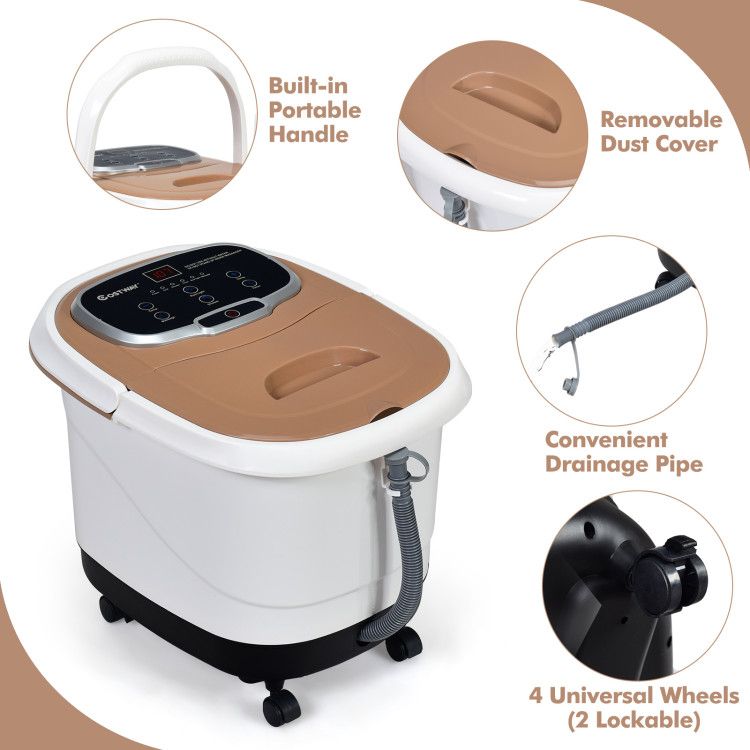 Portable All-In-One Heated Foot Spa - Massager