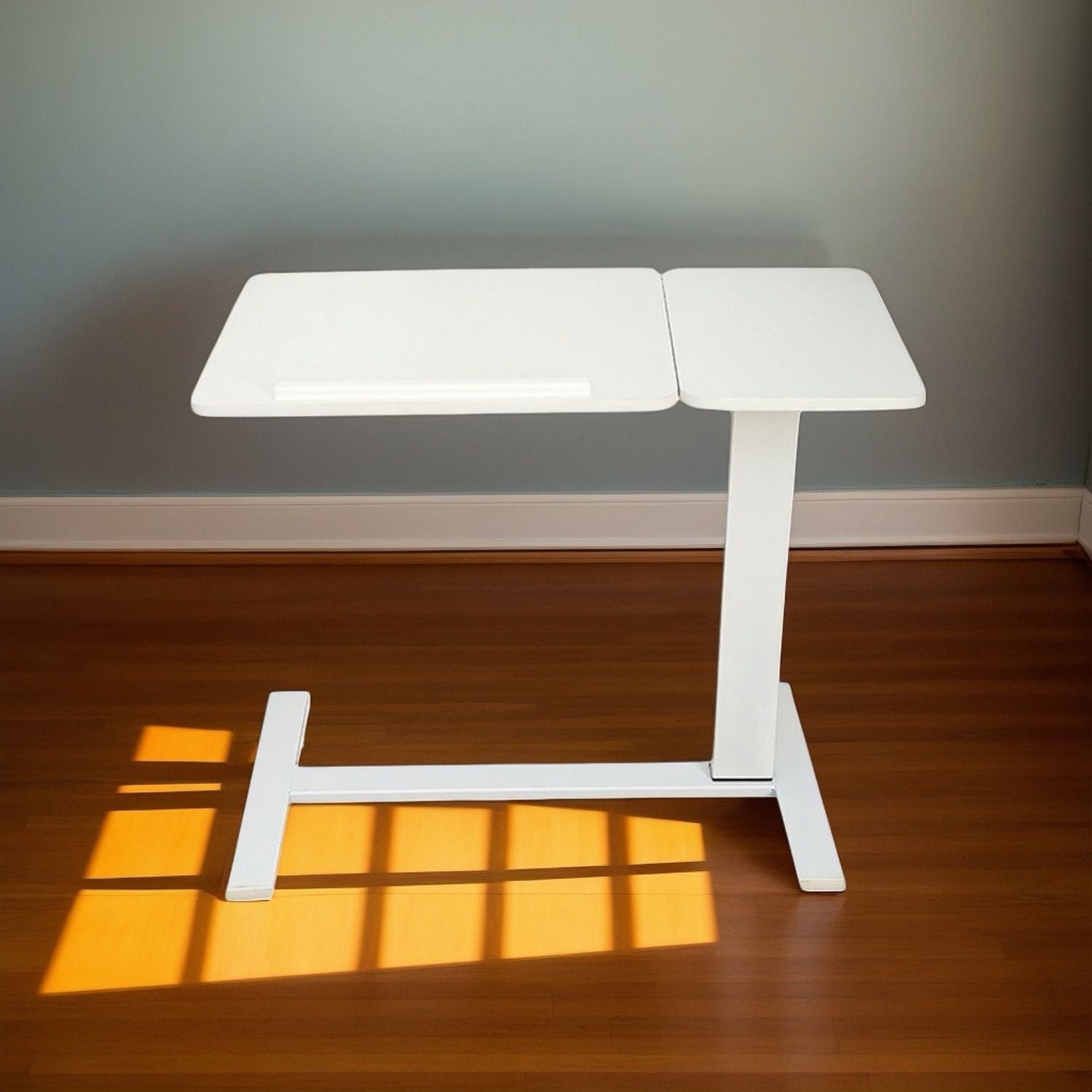 Folding Overbed - Bedside Desk / Table (white)