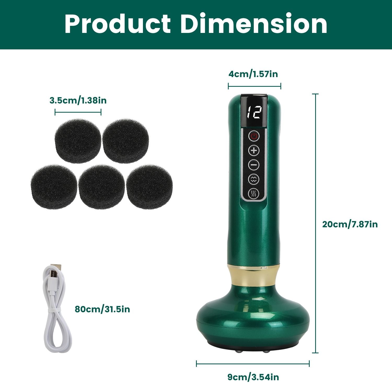 Handheld Vacuum Suction Cupping Kit - Beauty Tool